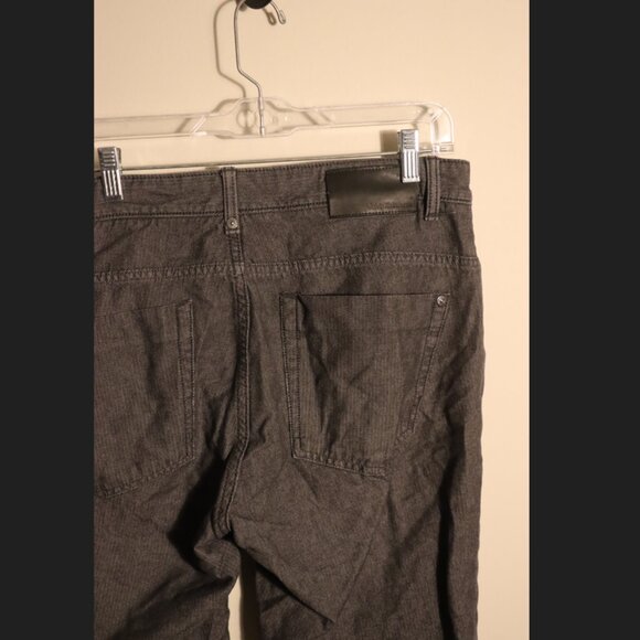 Calvin Klein Jeans light grey small fishbone design, long straight leg pants W34 - Picture 9 of 10